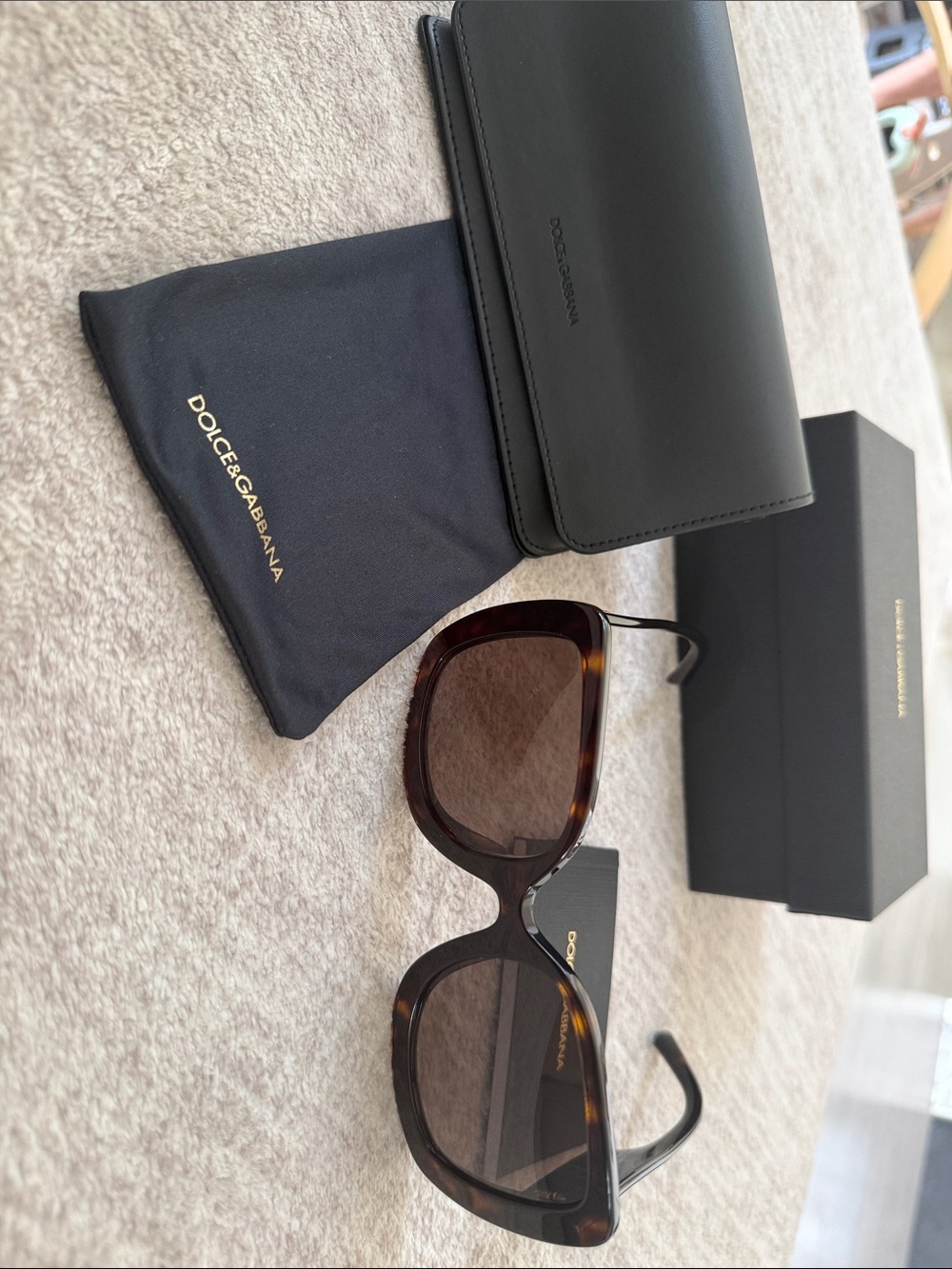 Dolce & Gabbana Sunglasses - Brown Tortoiseshell Frames with Brown Lenses
